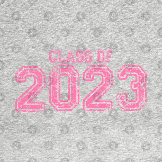 Varsity Pink Class of 2023 by Jitterfly